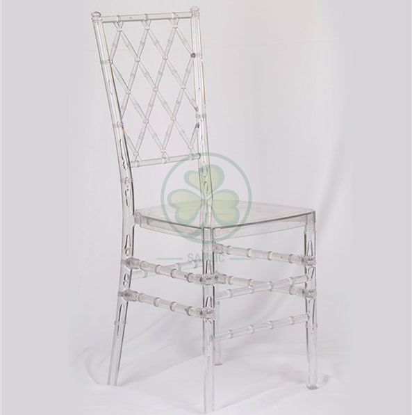 Wholesale Crystal Resin Diamond Chiavari Chair for Indoor and Outdoor Weddings and Events SL-R1993RDCC