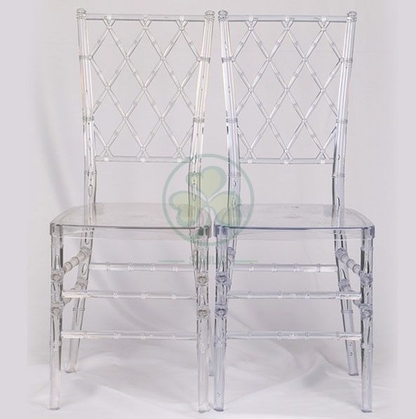 Wholesale Crystal Resin Diamond Chiavari Chair for Indoor and Outdoor Weddings and Events SL-R1993RDCC