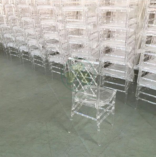 Wholesale Crystal Resin Diamond Chiavari Chair for Indoor and Outdoor Weddings and Events SL-R1993RDCC