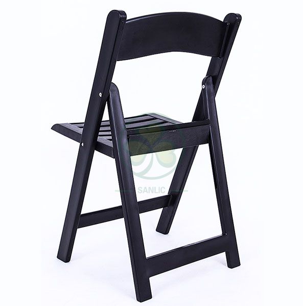 Popular Resin Folding Chair with Slatted Seat for Various Events and Parties SL-R2002RRFC