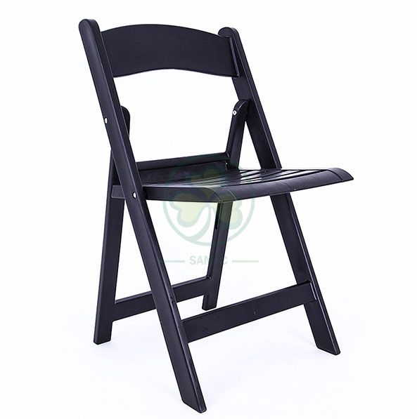 Popular Resin Folding Chair with Slatted Seat for Various Events and Parties SL-R2002RRFC