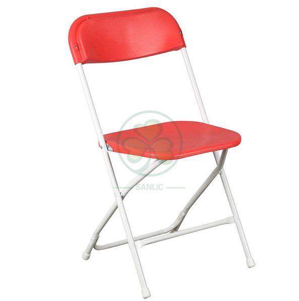 Wholesale High Quality Outdoor White Steel Leg Wedding Garden Event Folding Chair SL-R2007WPFC