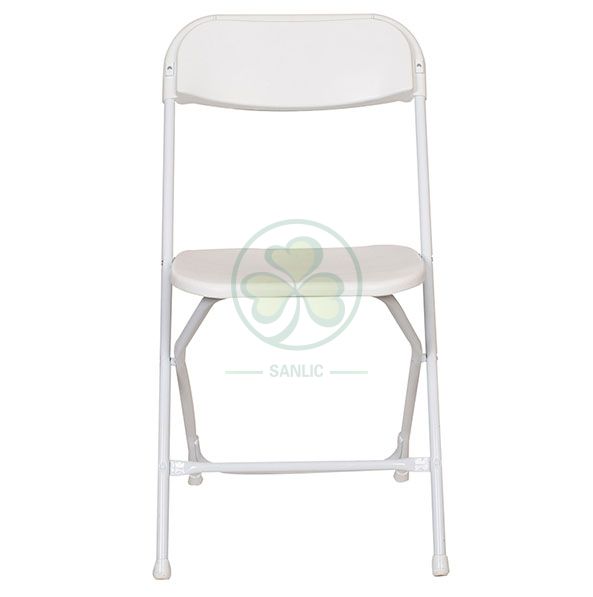 Wholesale High Quality Outdoor White Steel Leg Wedding Garden Event Folding Chair SL-R2007WPFC