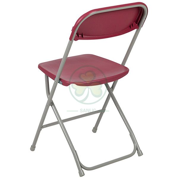 Hot Selling Wedding Outdoor Event Plastic Folding Chair with Steel Frame for Indoor or Outdoor Events SL-R2009RPFC