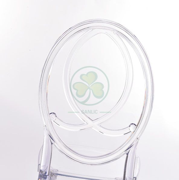 Morden Elegant Transparent Resin Phoenix Chair with Fish-Shaped Back for Weddings and Events   SL-R2015BPFC