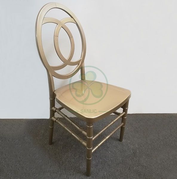 Gold Durable Wedding Resin Phoenix Channel Chair for Banqueting Halls or Dining Rooms SL-R2025