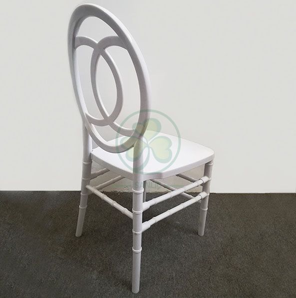 Wedding PC Resin Phoenix Channel Chair in White for Outdoor or Indoor Social Events SL-R2026WPPC