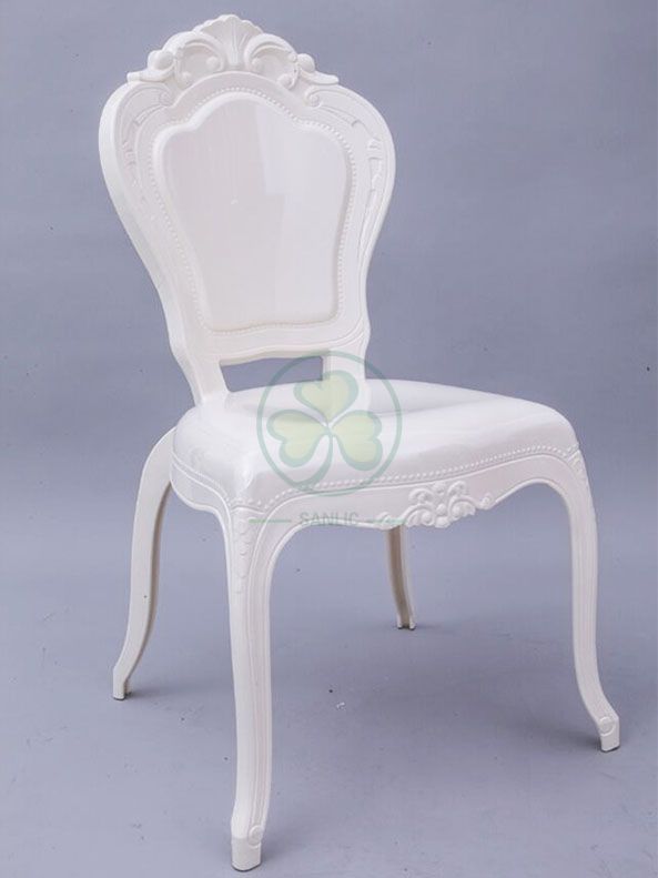 Wholesale Modern Resin Princess Bella Chair Wedding Plastic White Bella Epoque Event Chairs SL-R2027WRBC