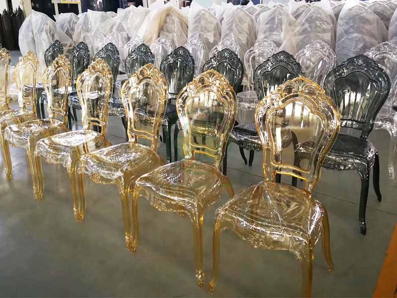 Hot Sale Transparent PC Resin Banquet Bella Arm Princess Chair SL-R2034CRBC