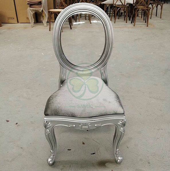 Wholesale Luxury PC Resin Louis Chair with Vinyl Seat and Back for Dining Halls or Hotels Banquets  SL-R2035WRLC