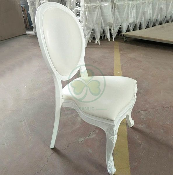 Wholesale Luxury PC Resin Louis Chair with Vinyl Seat and Back for Dining Halls or Hotels Banquets  SL-R2035WRLC