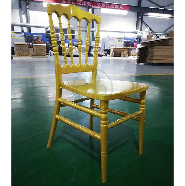 Strong and Durable Clear Resin Napoleon Chair for Events and Weddings SL-R2051CRNC