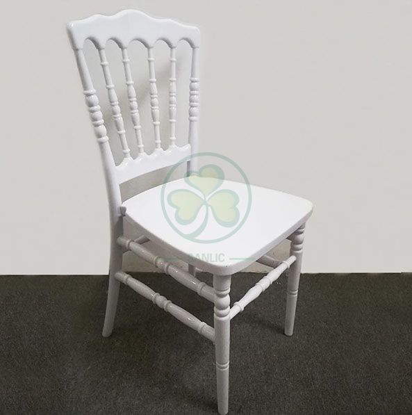 Wholesale High Quality White PC Resin Napoleon Chair for Weddings or Catering Services SL-R2052WRNC