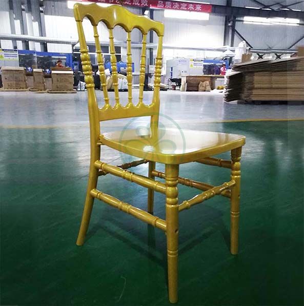 Hot Selling Gold PC Resin Napoleon Chair for Various Celebrations and Different Occasions SL-R2056GRNC