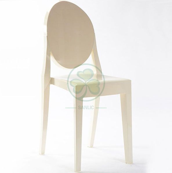 Wholesale Clear Resin Victoria Ghost Armless Chair for Indoor or Outdoor Parties or Weddings  SL-R2063CRGC