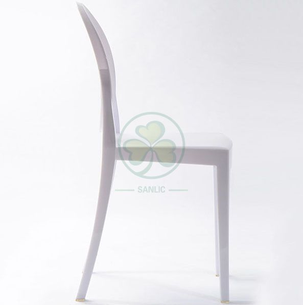 Wholesale Clear Resin Victoria Ghost Armless Chair for Indoor or Outdoor Parties or Weddings  SL-R2063CRGC