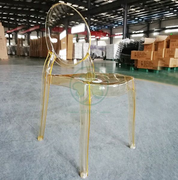 New Design Stackable Resin Sophia Ghost Chair for Indoor or Outdoor Banquets and Parties SL-R2067PRSC