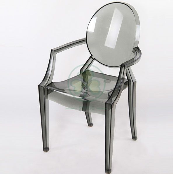 High Quality Resin Louis Ghost Armchair for Parties Weddings or Events SL-R2070SRLC