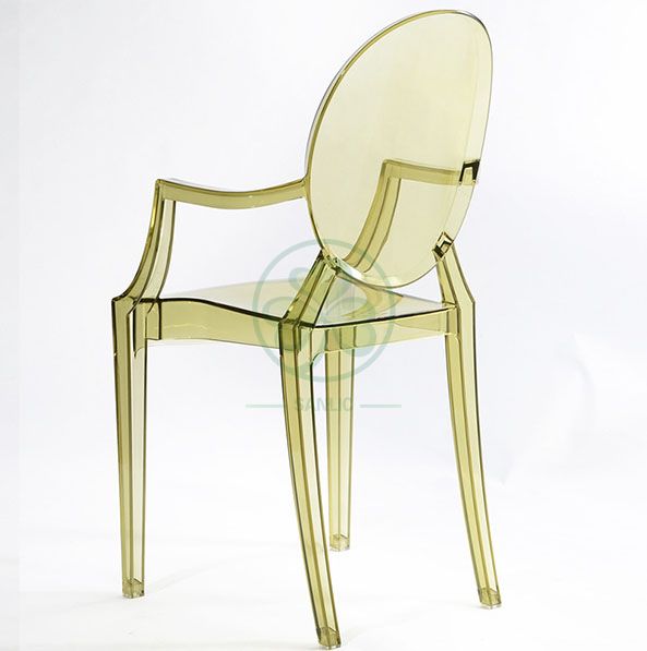 High Quality Resin Louis Ghost Armchair for Parties Weddings or Events SL-R2070SRLC