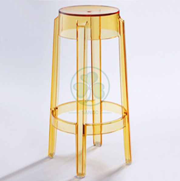 Whoelsale Resin Charles Ghost Stool for Bar Rooms or Dining Rooms SL-R2073BCGS