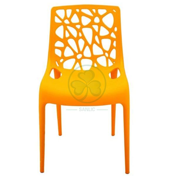 Modern Geometric Hollow Back Resin Leisure Chair for Resturant or Dining Rooms SL-R2077MHLC