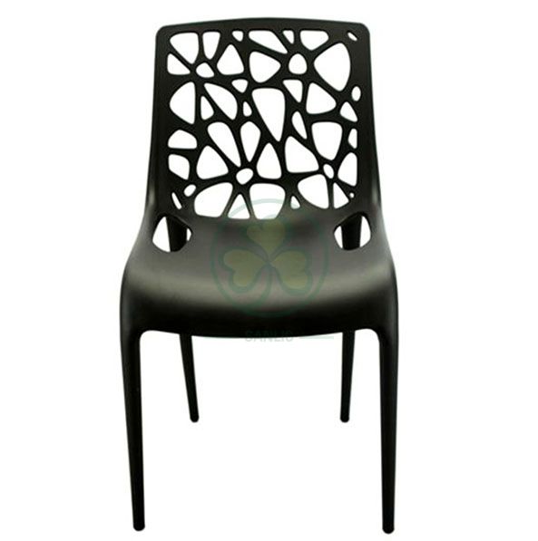 Modern Geometric Hollow Back Resin Leisure Chair for Resturant or Dining Rooms SL-R2077MHLC