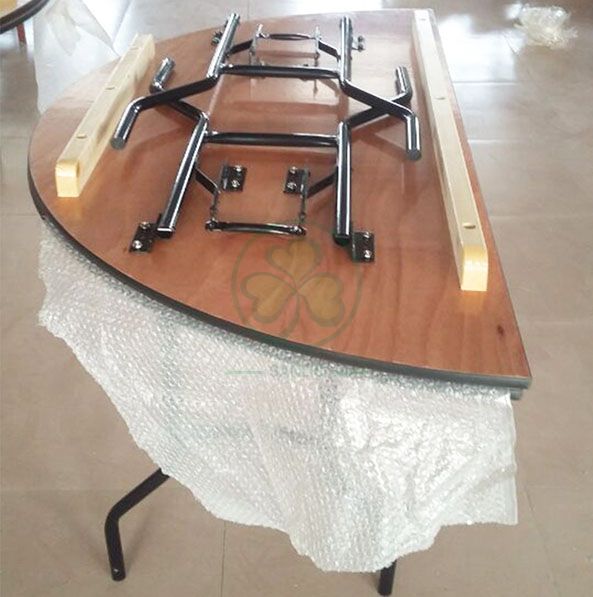 Hot Sale Plywood Half Round Folding Tables for Banquet Rooms and Event Venues  SL-T2088WHRT