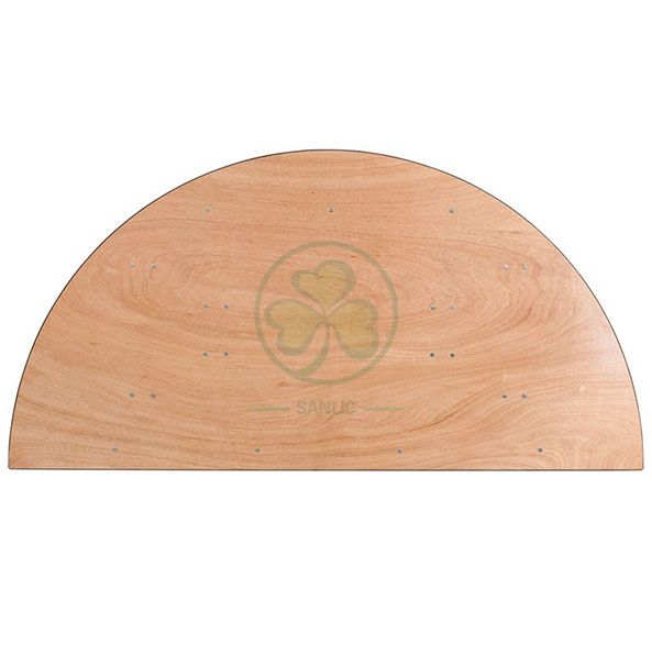 Hot Sale Plywood Half Round Folding Tables for Banquet Rooms and Event Venues  SL-T2088WHRT