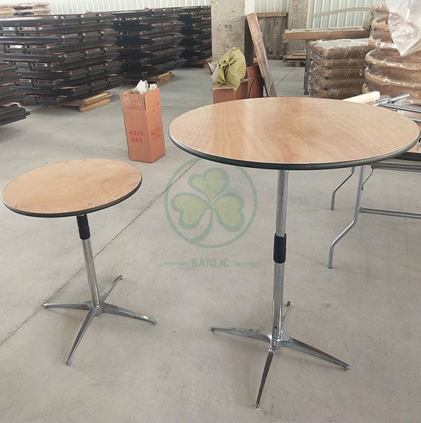 Wholesale Popular Round Wooden Bar Table for Resturant Hotel and Pubs  SL-T2089RWBT