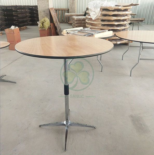 Wholesale Popular Round Wooden Bar Table for Resturant Hotel and Pubs  SL-T2089RWBT