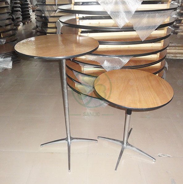Wholesale Popular Round Wooden Bar Table for Resturant Hotel and Pubs  SL-T2089RWBT