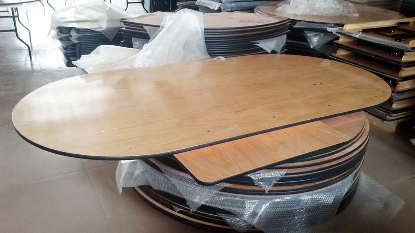 Bespoke Wood Oval Folding Dining Table for Hospitalitiy or Catering Services  SL-T2091WOFT