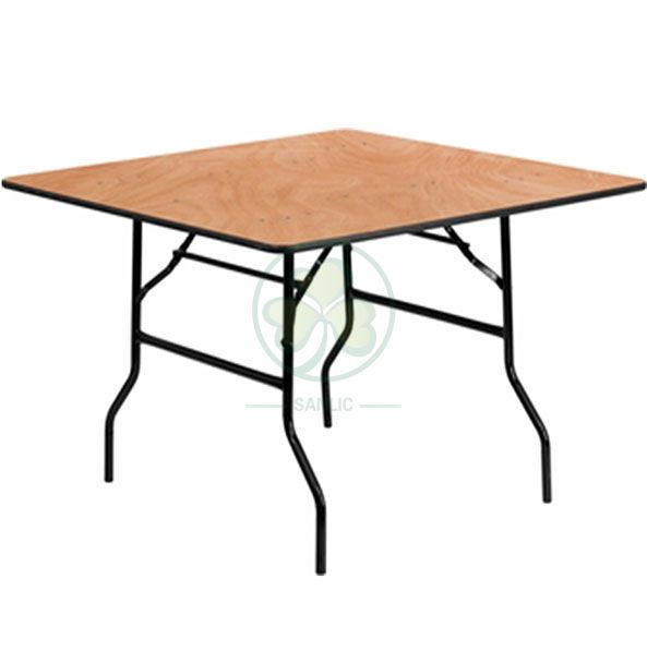 Factory Wholesale Plywood Square Folding Dining Table for Different Social Events SL-T2098WSFT
