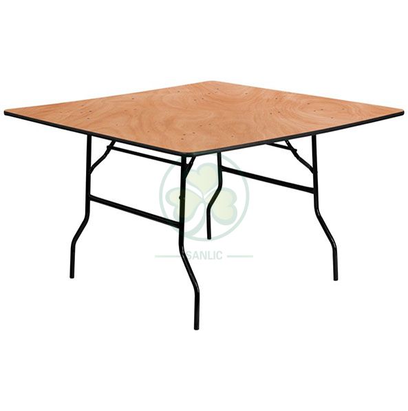 Factory Wholesale Plywood Square Folding Dining Table for Different Social Events SL-T2098WSFT