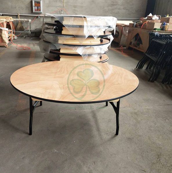 Popular Lovely Wood Round Children Foldable Table  SL-T2100RWKT