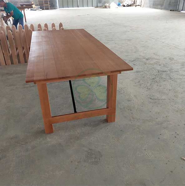 Wholesale Solid Pine Wood Farm Table Rustic Farmhouse Dining Table SL-T2101WFHT