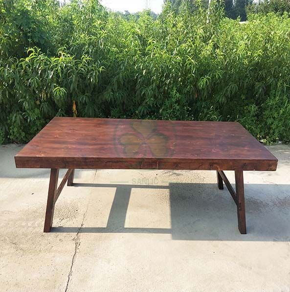 Hot Selling French Country Style Farmhouse Dining Table for Various Events and Weddings SL-T2103FFDT