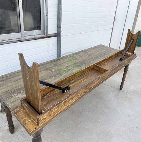 Wholesale Solid Pinewood Antique Farmhouse Dining Bench SL-T2123PAFB