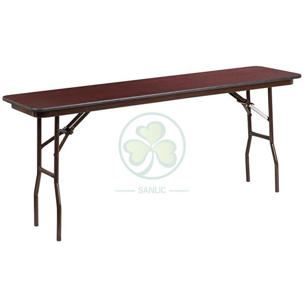 Factory Direct 24''x48'' Melamine Laminate Rectangular Folding Table SL-T2136MLFT