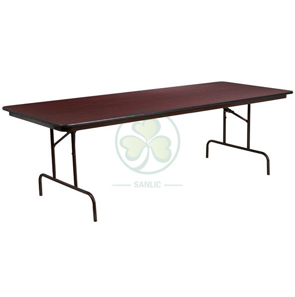 Factory Direct 24''x48'' Melamine Laminate Rectangular Folding Table SL-T2136MLFT