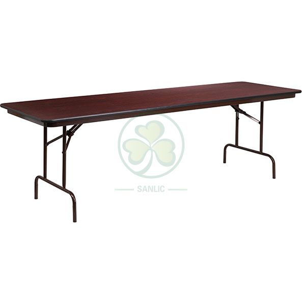 Factory Direct 24''x48'' Melamine Laminate Rectangular Folding Table SL-T2136MLFT