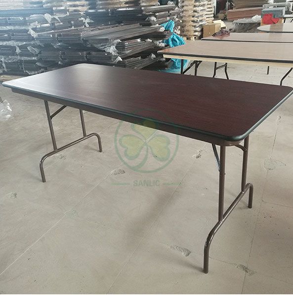 Factory Direct 24''x48'' Melamine Laminate Rectangular Folding Table SL-T2136MLFT