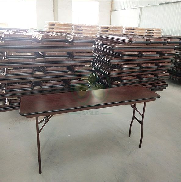 Factory Direct 24''x48'' Melamine Laminate Rectangular Folding Table SL-T2136MLFT
