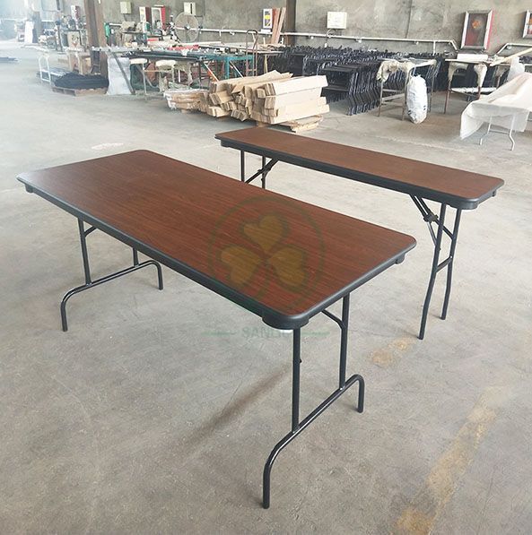 Factory Direct 24''x48'' Melamine Laminate Rectangular Folding Table SL-T2136MLFT