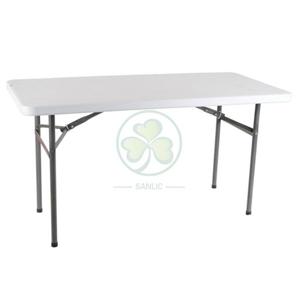 4ft Plastic Rectangular Folding Table SL-T2146PRFT