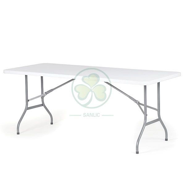 6ft Rectangular Plastic Folding Banquet Table for Various Social Events SL-T2149PRFT