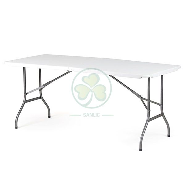 Wholeasle 6ft Rectangular Fold-In-Half Event Table with Lock T4.0  SL-T2162FIHT