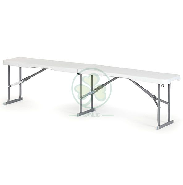 Wholesale 4ft Plastic Folding Bench for Weddings and Events SL-T2171WPFB