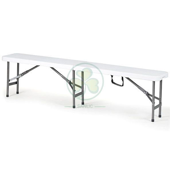 Wholesale 4ft Plastic Folding Bench for Weddings and Events SL-T2171WPFB