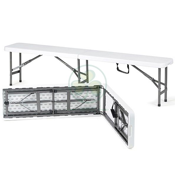 Wholesale 4ft Plastic Folding Bench for Weddings and Events SL-T2171WPFB